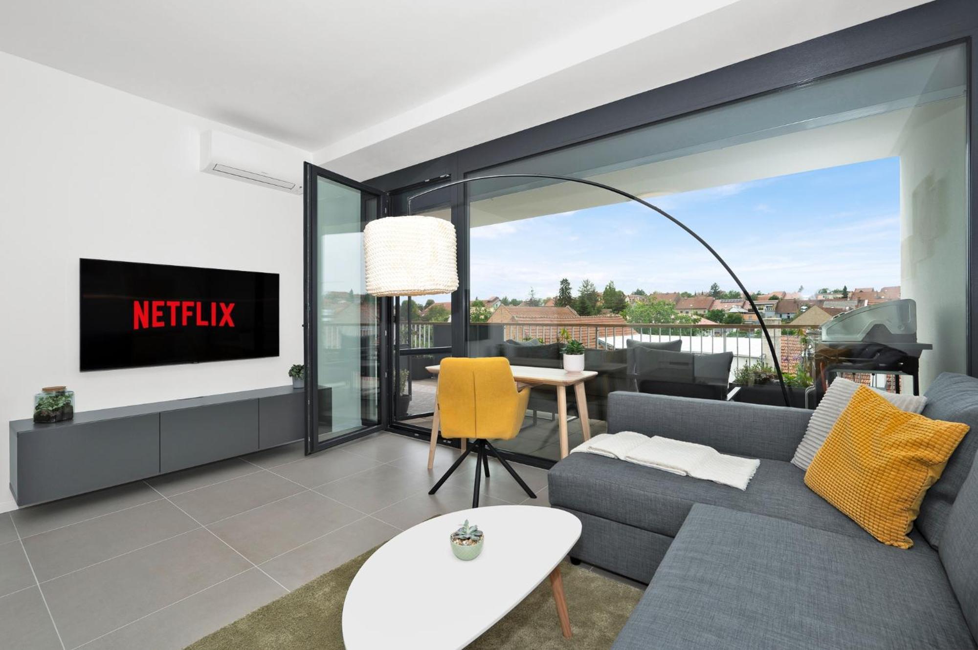 Fully Equipped Apartments With Terraces, Free Garage Parking, Netflix & Ac - By Apartmany Slapanice Cz Buitenkant foto